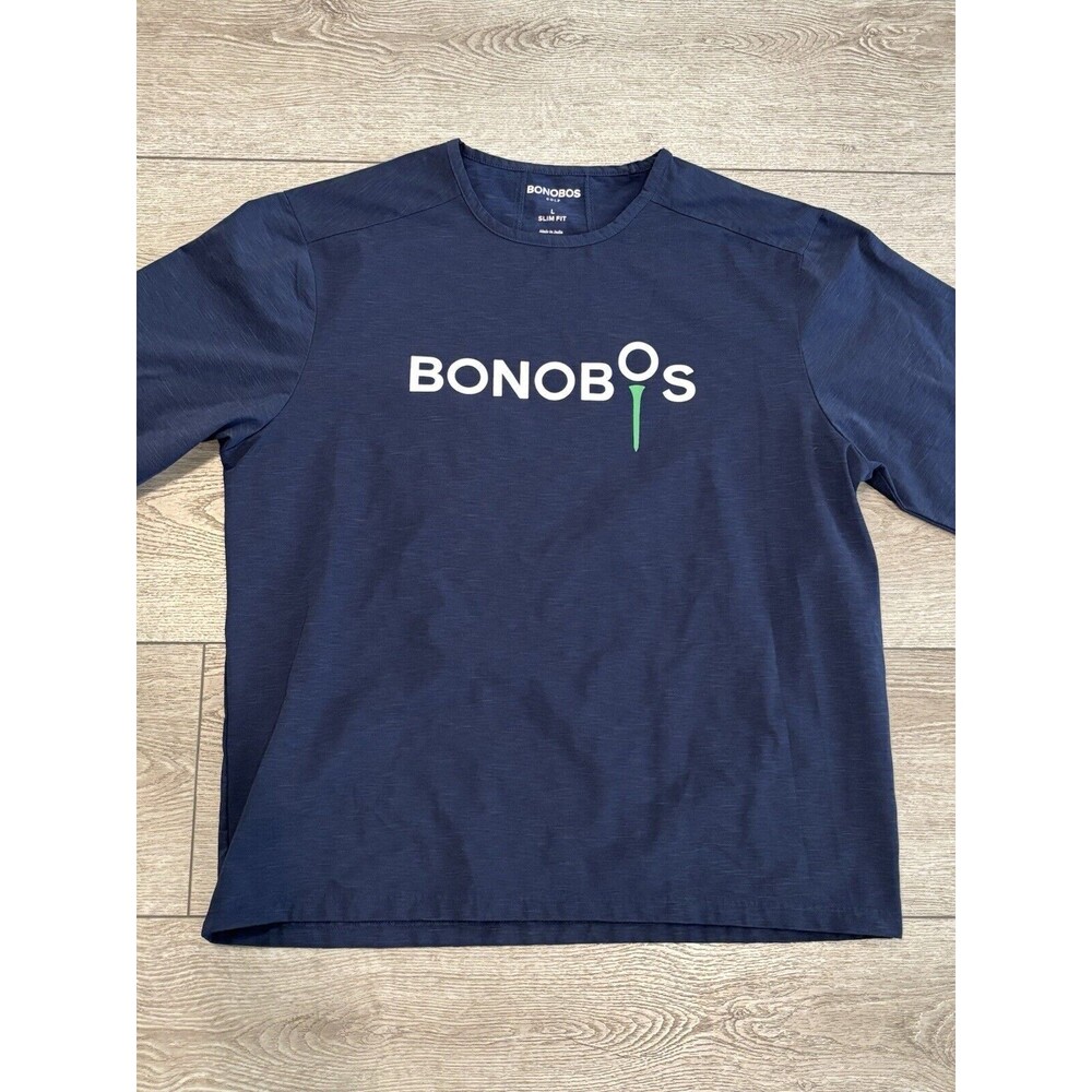 Bonobos Golf Mens Large Slim Fit Long Sleeve Shirt Active Pullover Athletic‎
